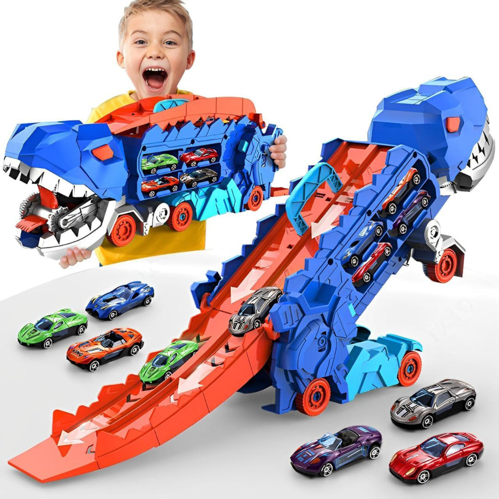3-In-1 Dinosaur Toy Truck And Car Transporter - VibreMode