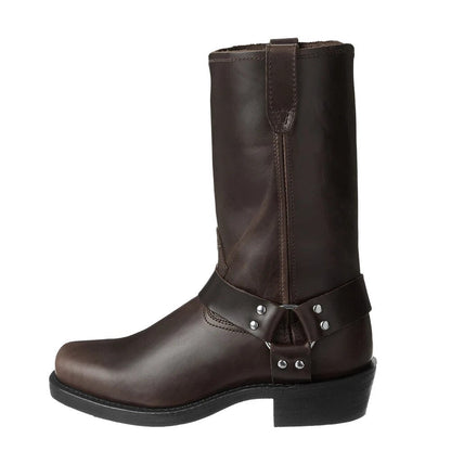 Men's Strap Buckle Boots