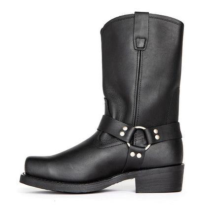 Men's Strap Buckle Boots
