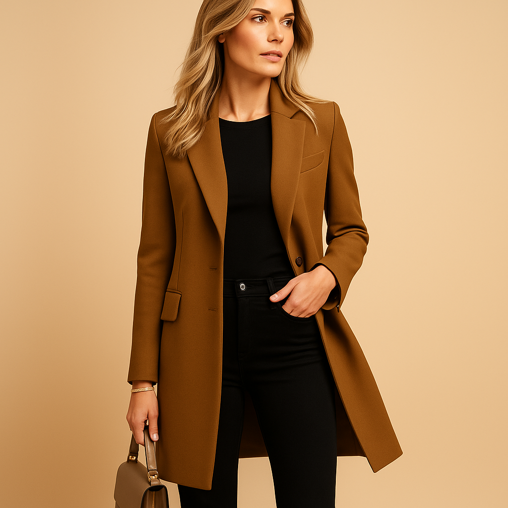 Classic Belted Ladies Trench Coat - VibreMode