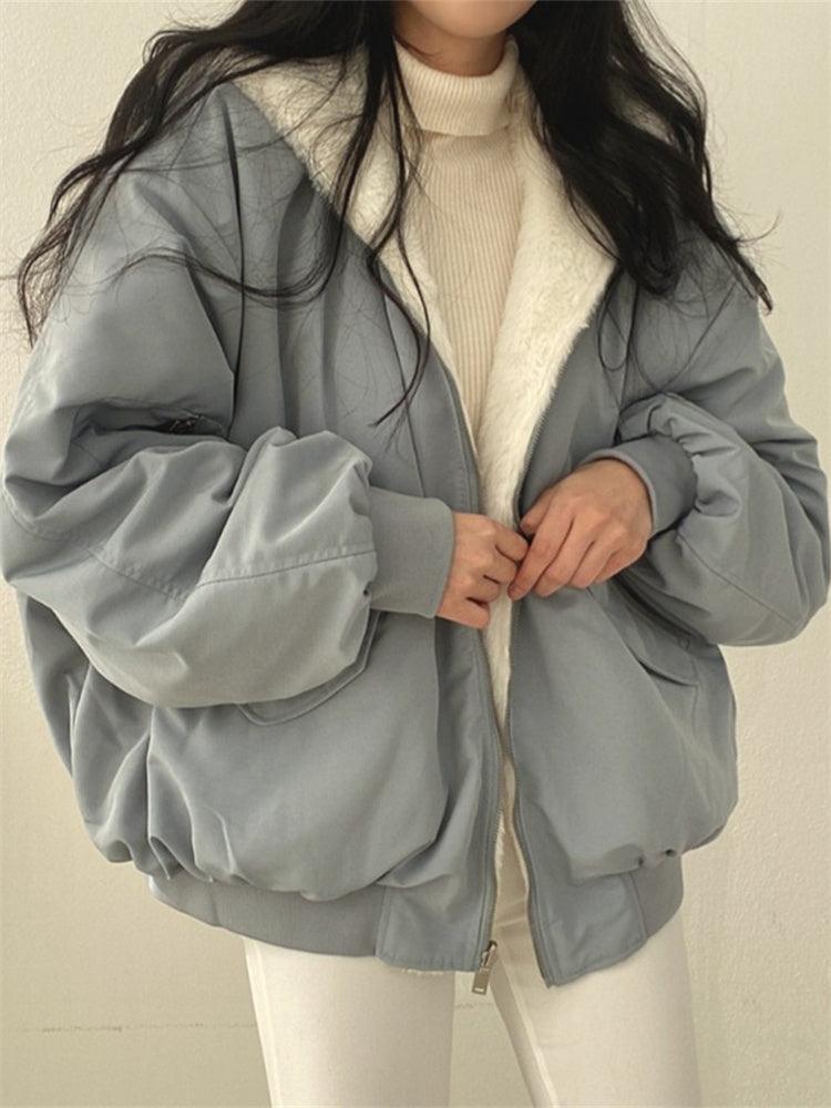 Women's Winter Parka Jacket Soft Lining Zip Closure