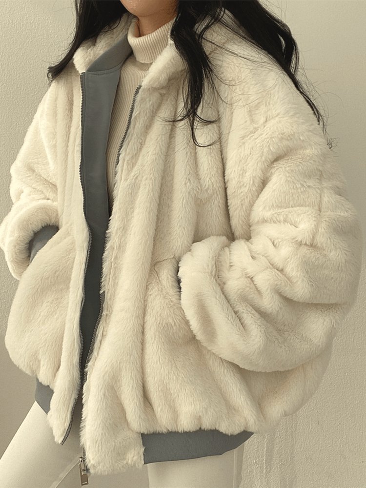 Women's Winter Parka Jacket Soft Lining Zip Closure