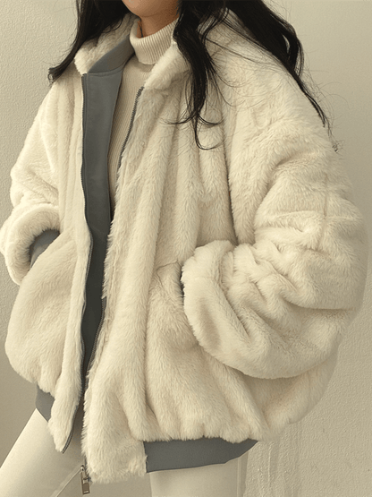 Women's Winter Parka Jacket Soft Lining Zip Closure