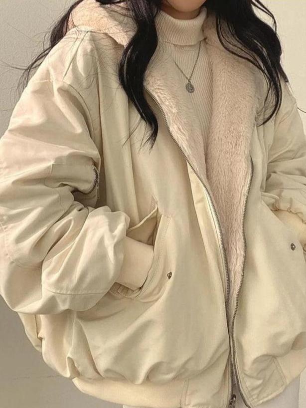 Women's Winter Parka Jacket Soft Lining Zip Closure