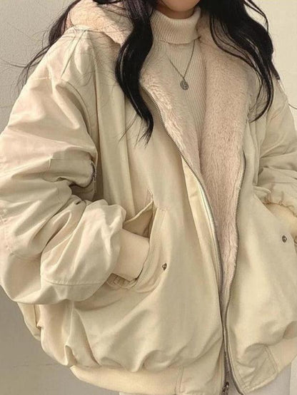 Women's Winter Parka Jacket Soft Lining Zip Closure