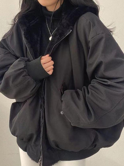 Women's Winter Parka Jacket Soft Lining Zip Closure