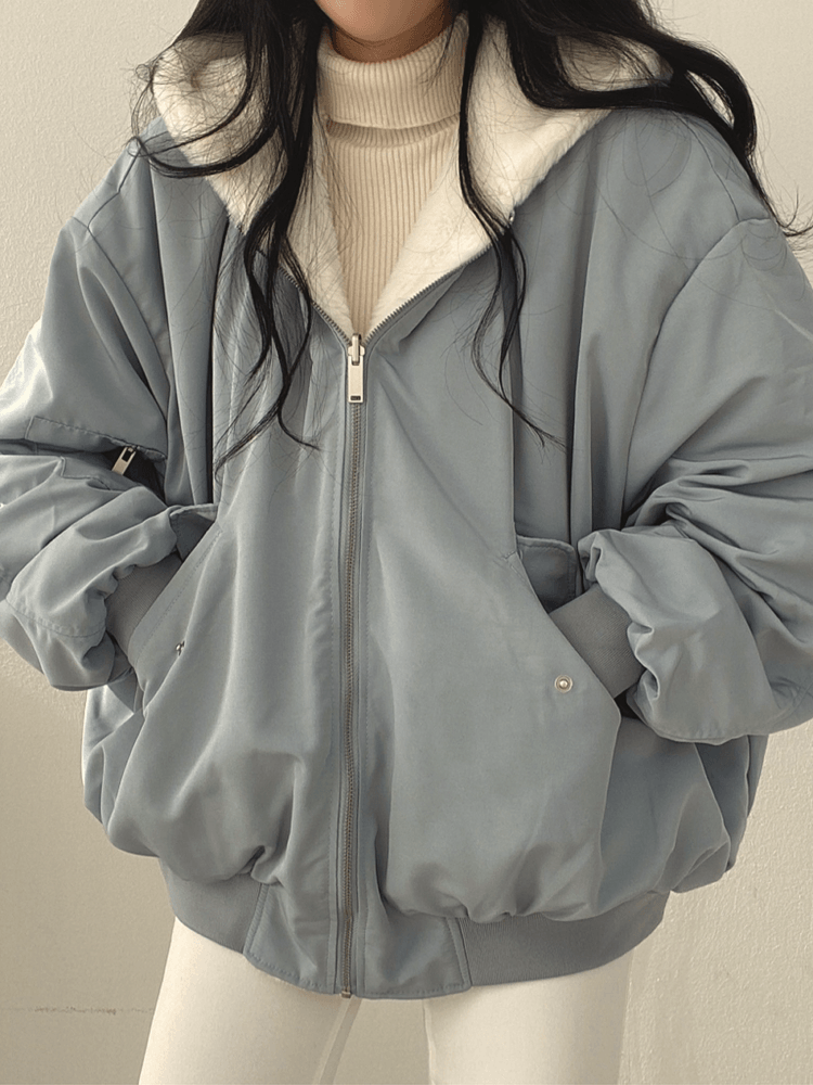 Women's Winter Parka Jacket Soft Lining Zip Closure - VibreMode