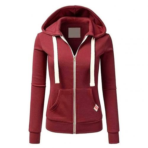Women's Zipper Hoodie Warm Fleece