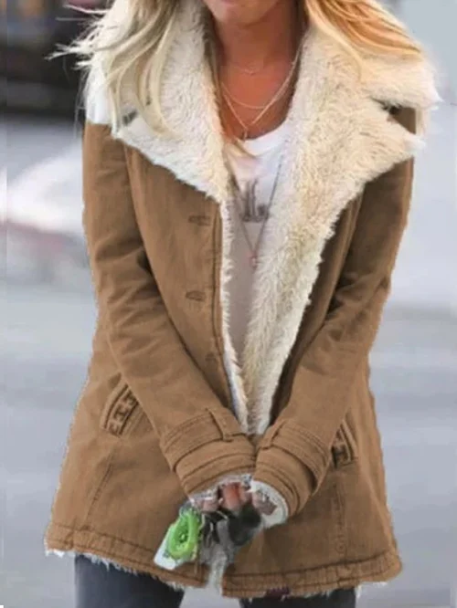 Ladies' Insulated Fleece Parka Coat