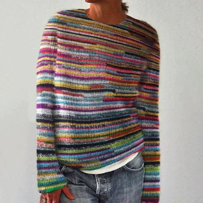 Women's Chunky Knit Sweater Long Sleeves - VibreMode