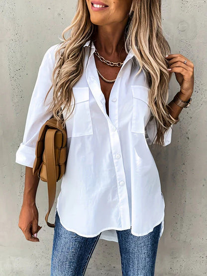 Women's Button Up Blouse Elegant