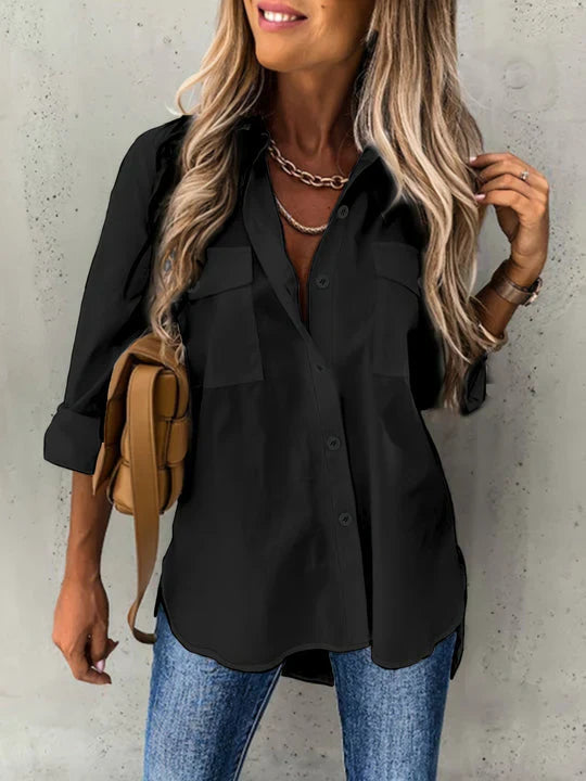 Women's Button Up Blouse Elegant - VibreMode