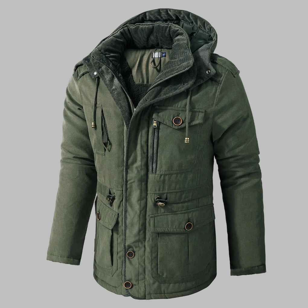 Men's Multi-Pocket Winter Jacket