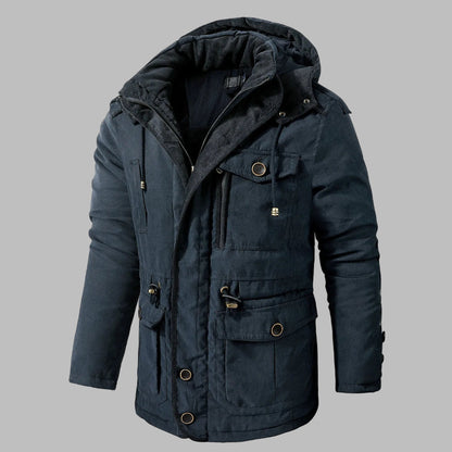 Men's Multi-Pocket Winter Jacket - VibreMode