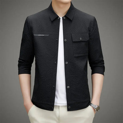 Men's Classic Jacket Shirt Cotton Chest Pocket