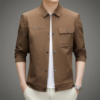 Men's Classic Jacket Shirt Cotton Chest Pocket