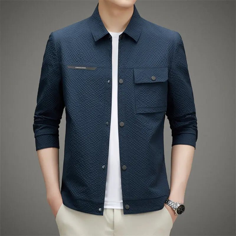Men's Classic Jacket Shirt Cotton Chest Pocket