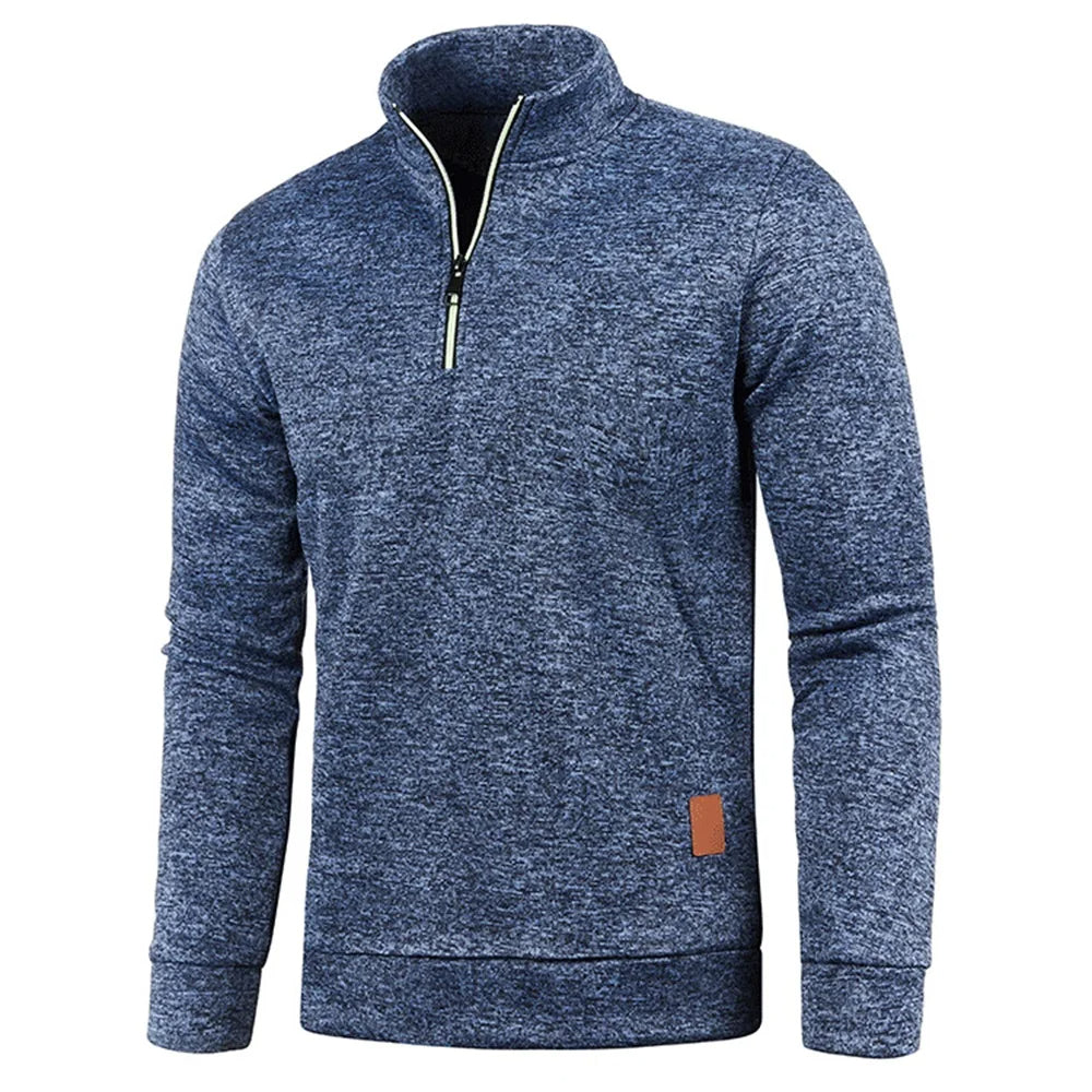 Men's Half Zip Fleece Pullover Sweater