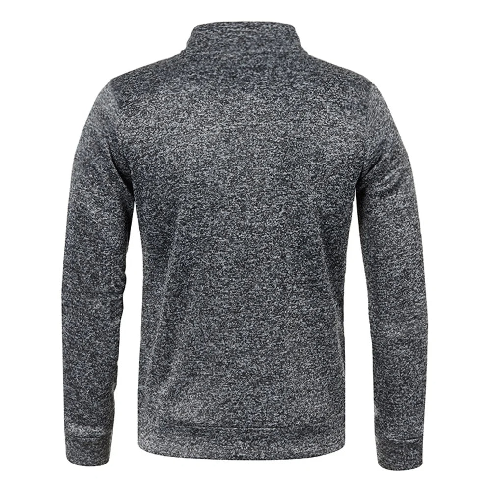 Men's Half Zip Fleece Pullover Sweater