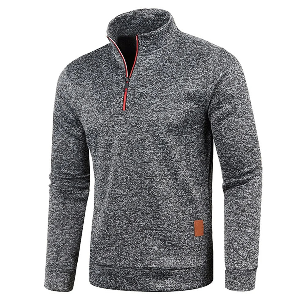 Men's Half Zip Fleece Pullover Sweater