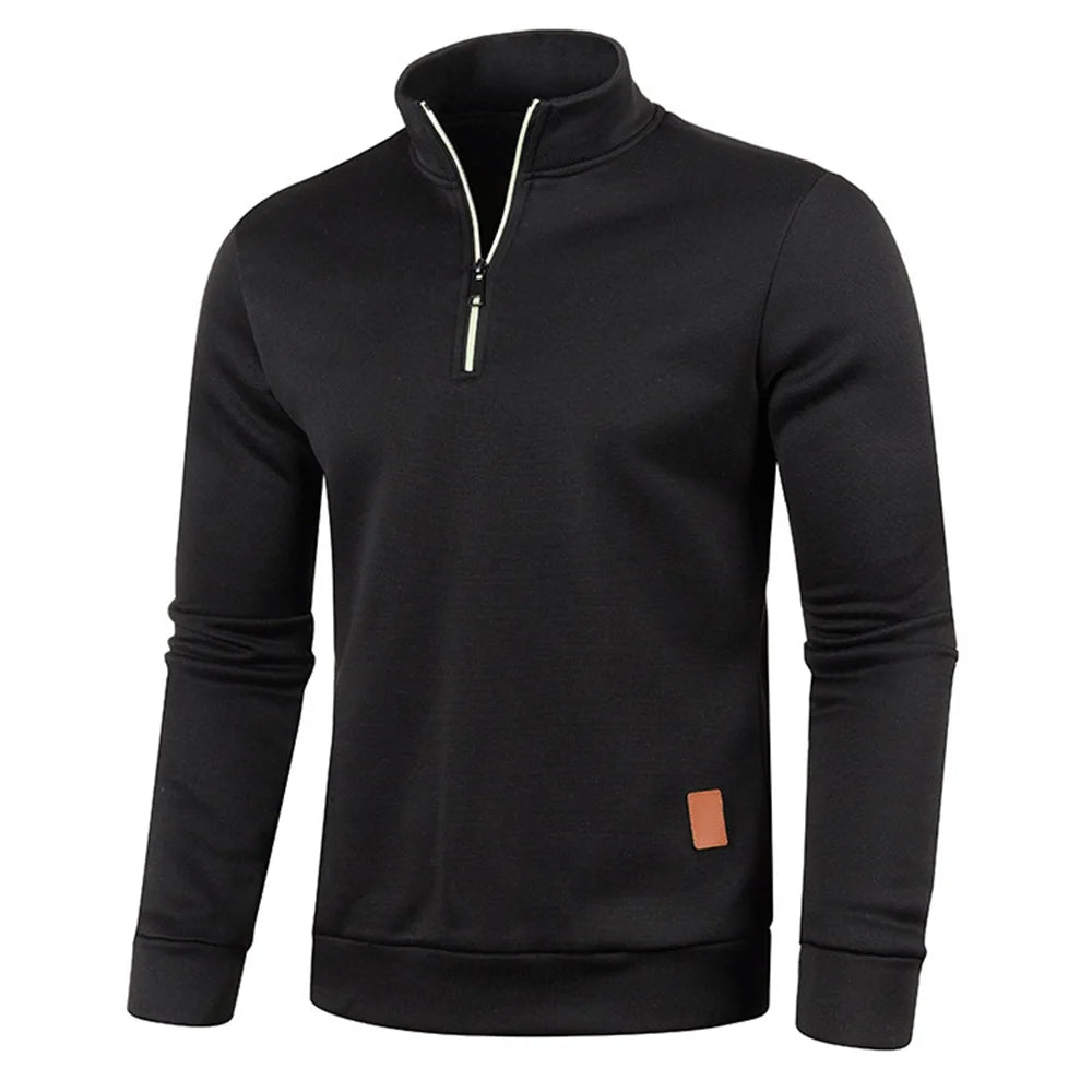 Men's Half Zip Fleece Pullover Sweater