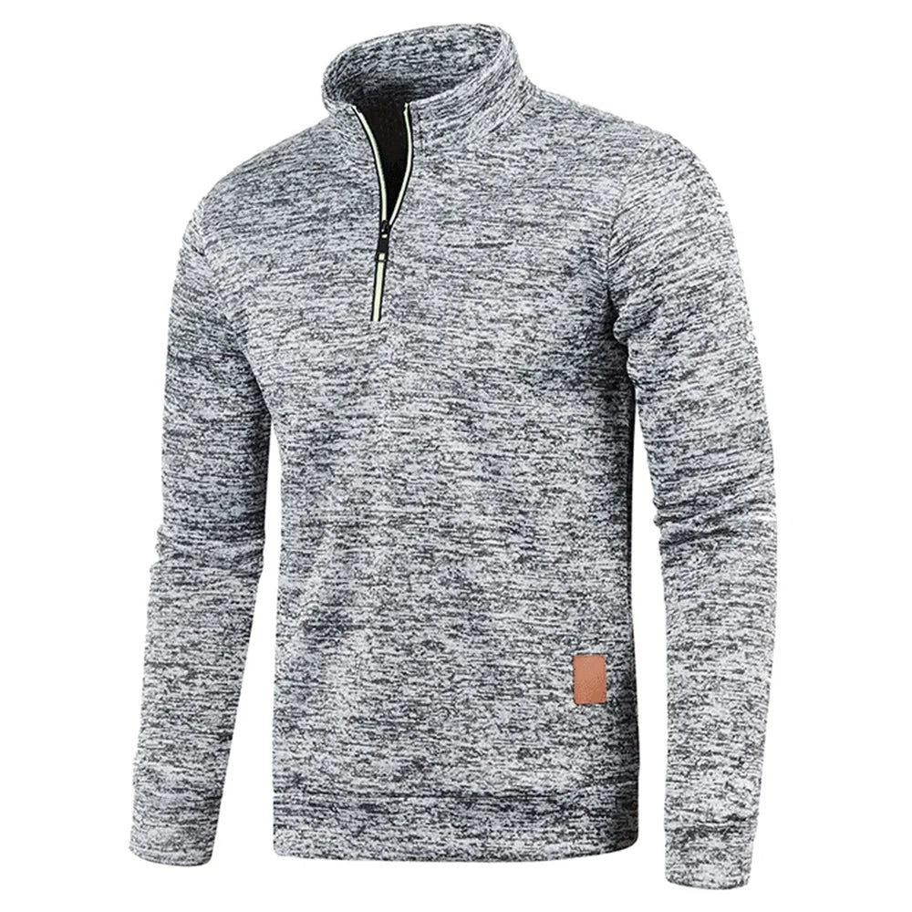 Men's Half Zip Fleece Pullover Sweater