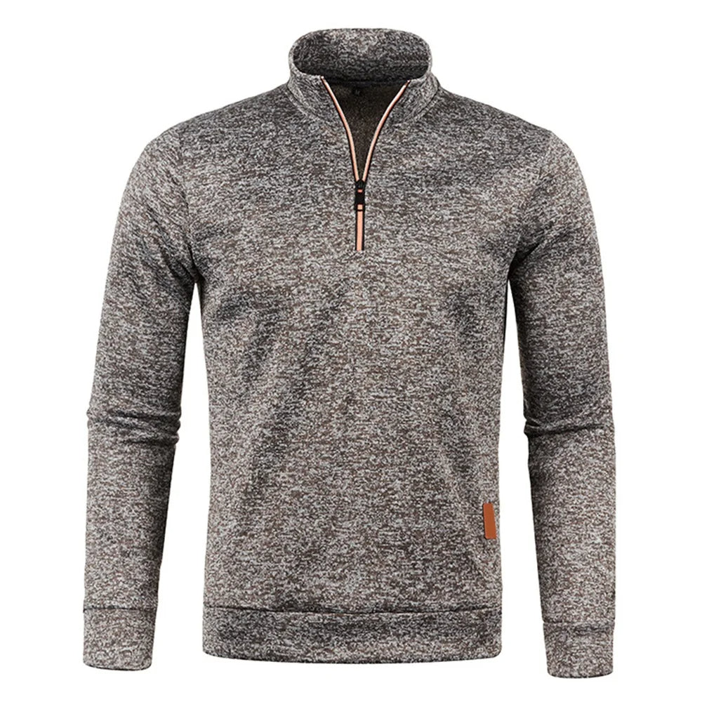 Men's Half Zip Fleece Pullover Sweater