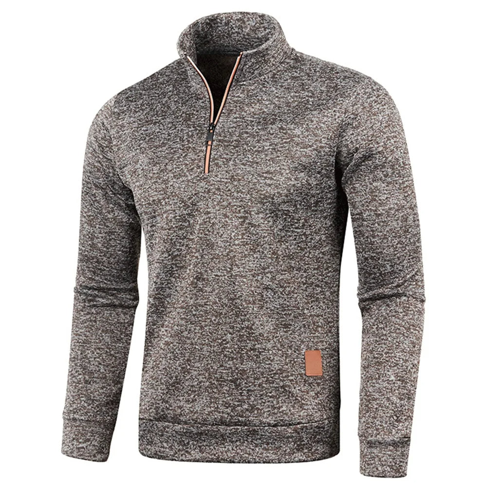 Men's Half Zip Fleece Pullover Sweater