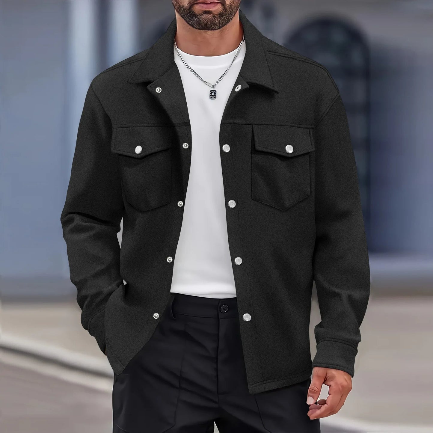 Men's Lightweight Shirt Jacket