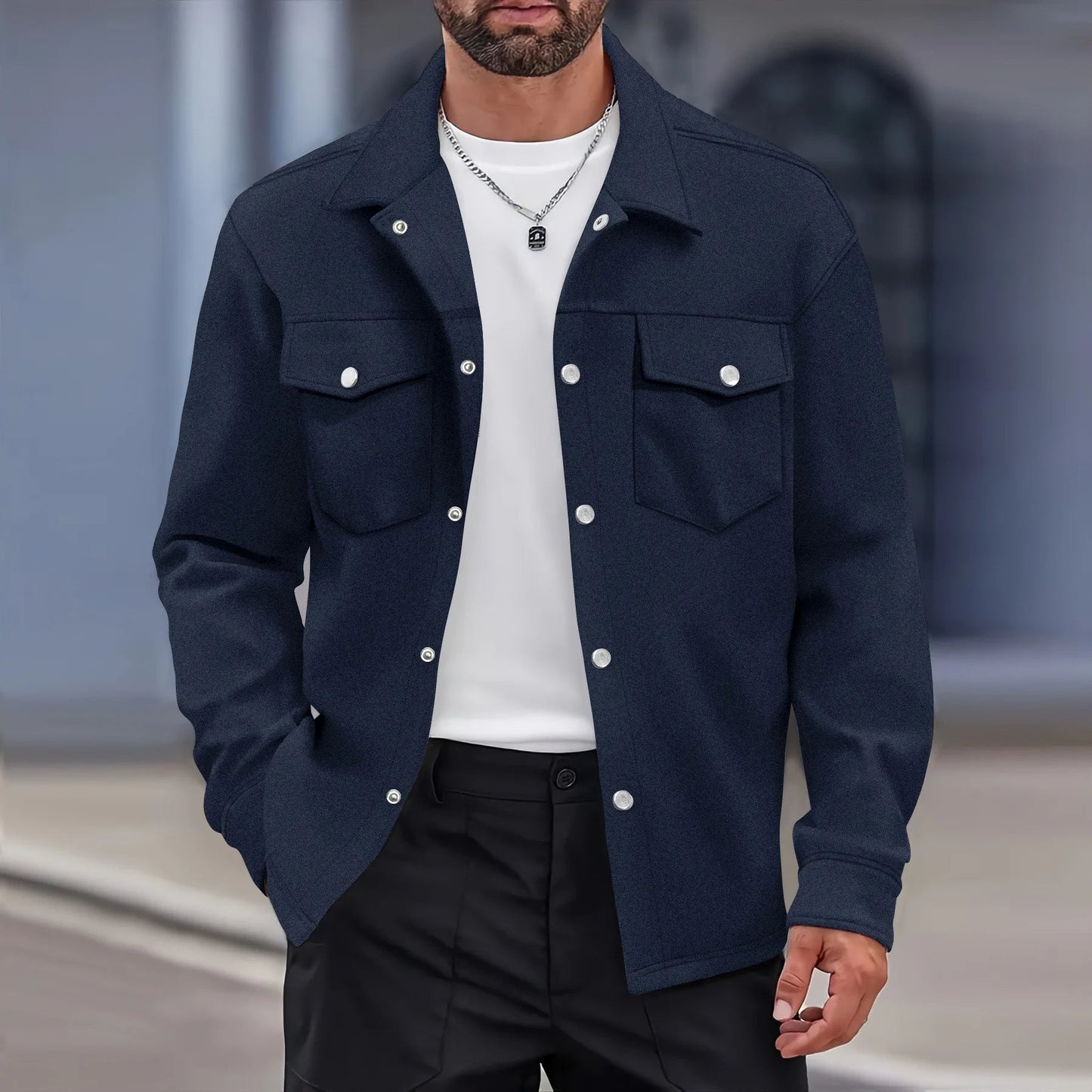 Men's Lightweight Shirt Jacket