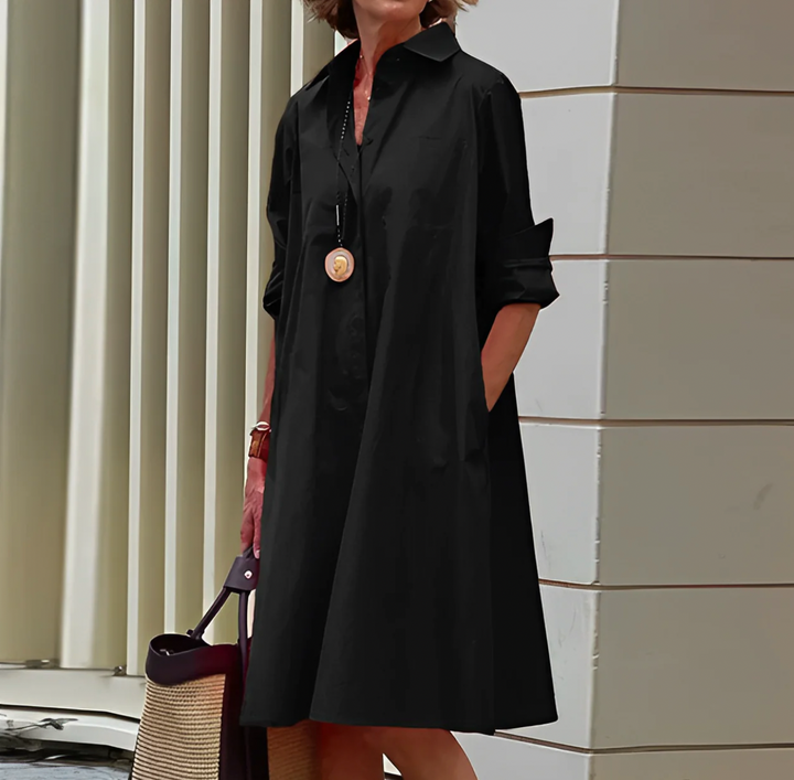 Elegant Women's Shirt Dress