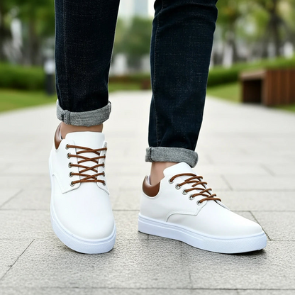 Classic Black White Lace Sneakers - VibreMode