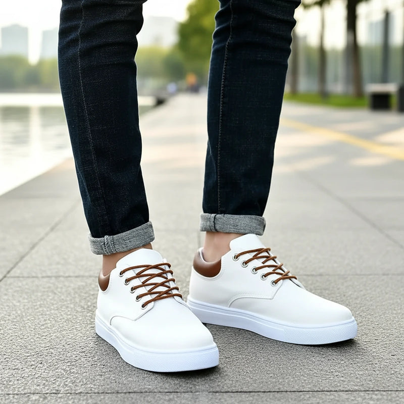 Classic Black White Lace Sneakers