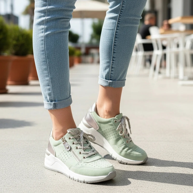 Ladies Lace-Up Platform Shoes