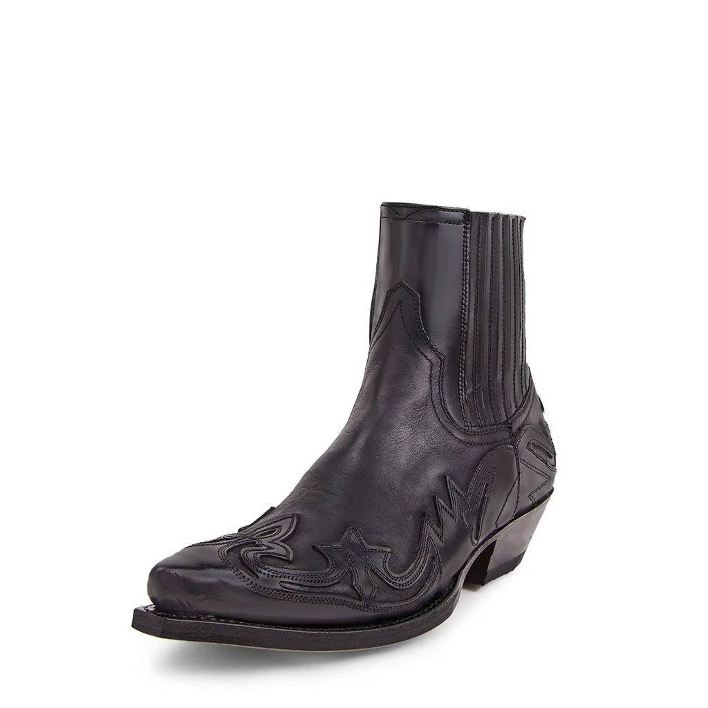Rugged Country Embroidered Leather Riding Boots