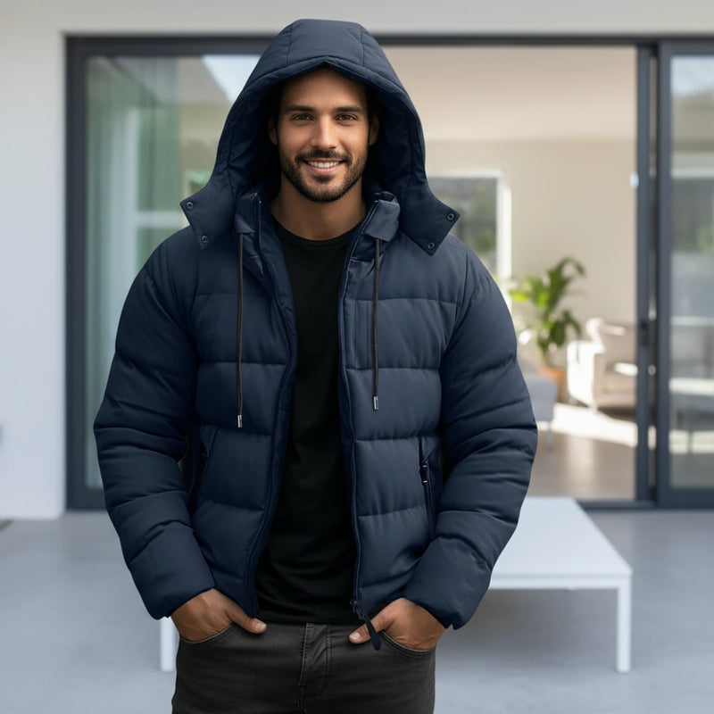 Warm Insulated Hooded Puffer Coat