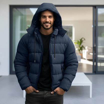 Warm Insulated Hooded Puffer Coat
