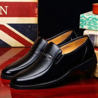 Men's Faux Leather Dress Shoes Elegant Black
