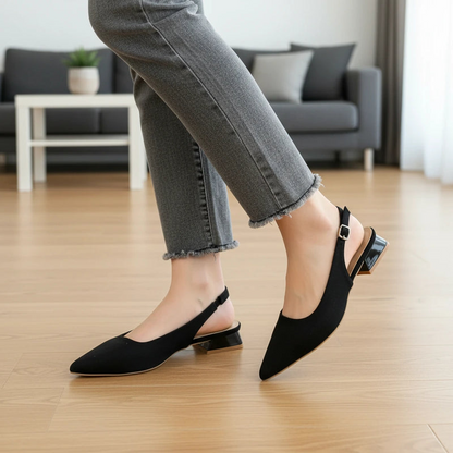 Classic Backless Pointed Toe Pumps - VibreMode