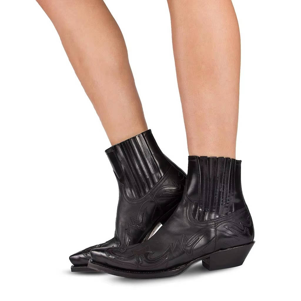 Rugged Country Embroidered Leather Riding Boots - VibreMode