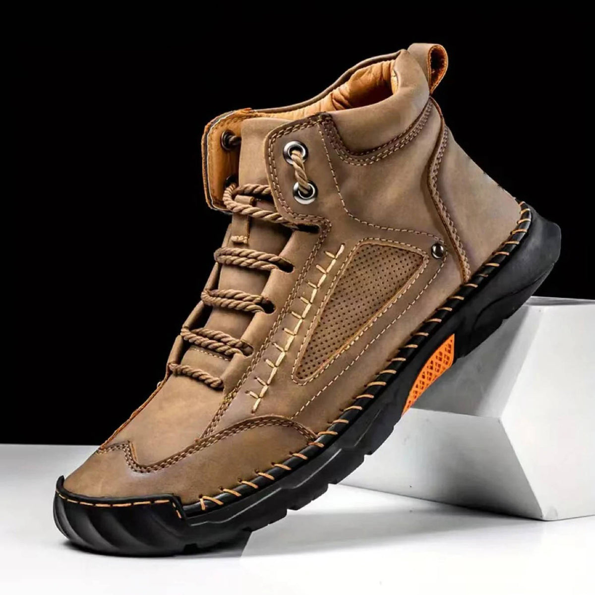 Waterproof Mens Trekking Boots Orthopedic Ankle Support