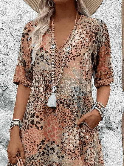 Vibrant Floral Women's Summer Dress