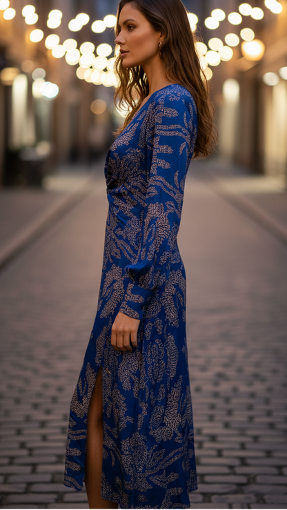 Casual Floral Knee-Length Day Dress