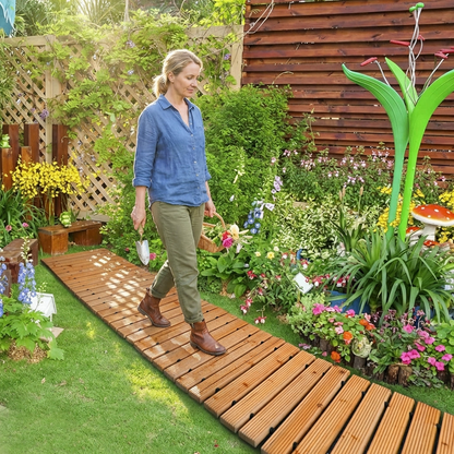 Wooden Garden Pathway Roll Out