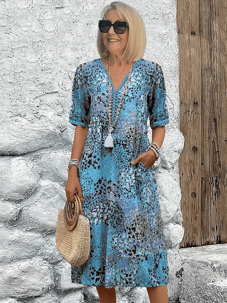 Vibrant Floral Women's Summer Dress