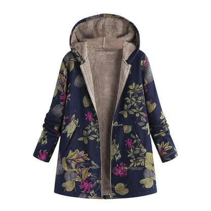 Women's Spring Hooded Jacket with Pockets