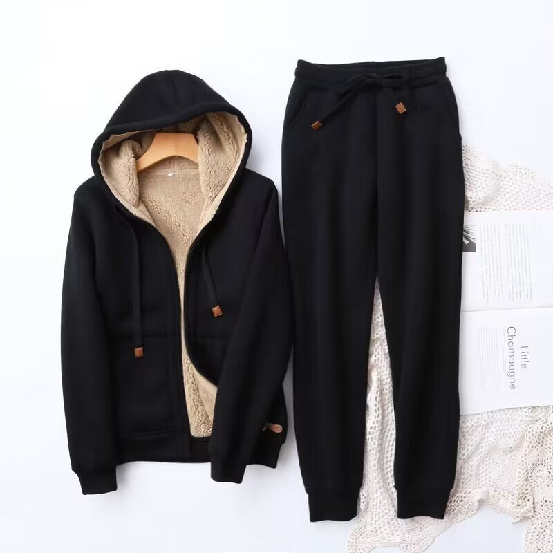 Cozy Women's Winter Sweatpants Hoodie Set - VibreMode