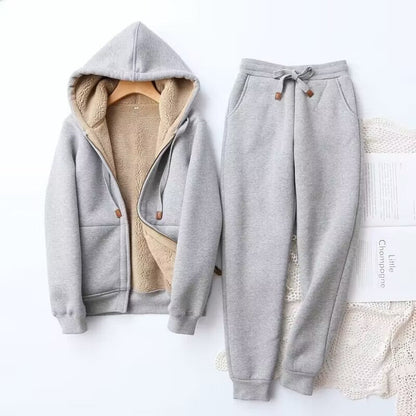 Cozy Women's Winter Sweatpants Hoodie Set