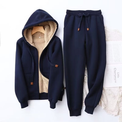 Cozy Women's Winter Sweatpants Hoodie Set