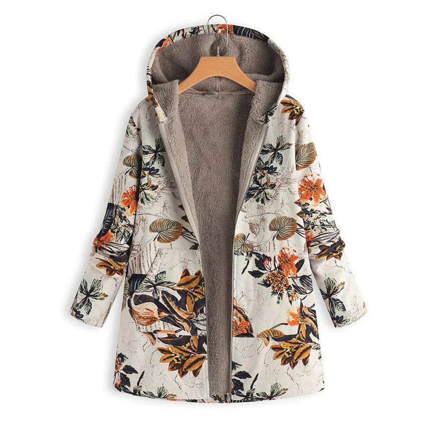 Women's Spring Hooded Jacket with Pockets